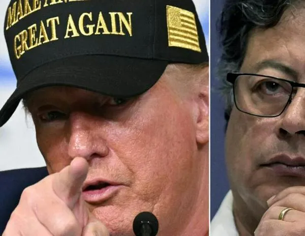 Trump llama a Petro "líder del narcotráfico" y anuncia fin de ayuda financiera a Colombia