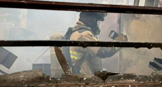 Incendio en colegio de Bogotá