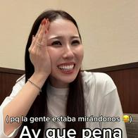 Mujer japonesa y vergüenza en restaurante por culpa del esposo colombiano