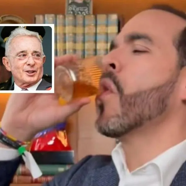 Foto de Abelardo de la Espriella y Álvaro Uribe, en nota de Abelardo de la Espriella bebió por absolución de Álvaro Uribe y lanzó arremetida