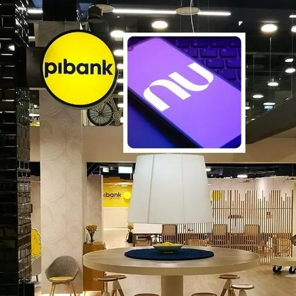 Fotos de Pibank y de Nubank, en nota de que Pibank, rival de Nubank, anunció cómo es cambio de CDT en Colombia desde octubre