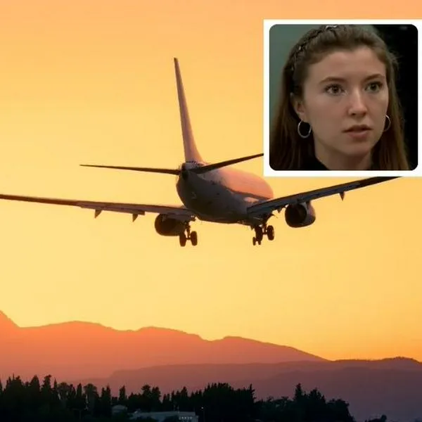 Foto de avión y de Heather Ramsey , en nota de qué pasó por objeto misterioso que chocó a avión e hirió a piloto en pleno vuelo