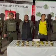 Capturan a dos hombres con 28 lingotes de oro; Putumayo-Huila