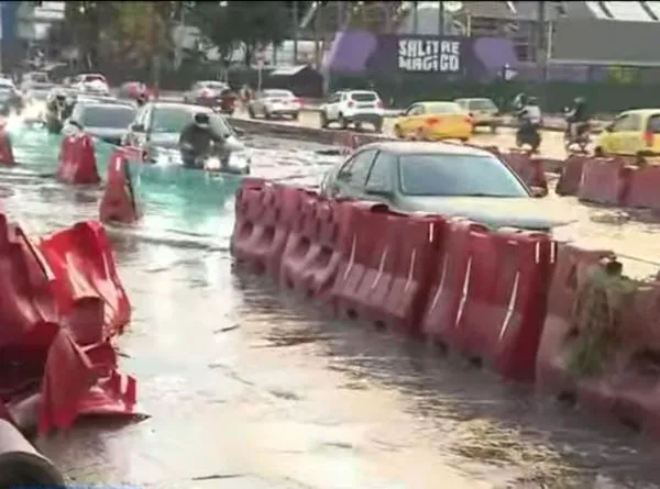 [Video] Inundaciones en Bogotá complican la movilidad este viernes