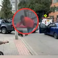 Muestran video del momento exacto en que militar (r) disparó a miembros del Gaula en Mazurén (Bogotá). Hubo 3 personas heridas. 