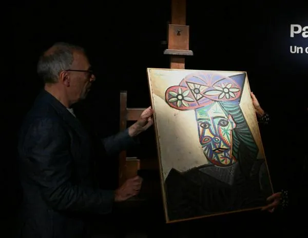 'Busto de mujer con sombrero de flores': un raro cuadro de Picasso, vendido por 32 millones de euros