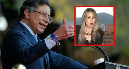 Petro arremetió contra Vicky Dávila luego de que lo vincularan a lista Clinton