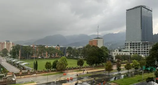 Así estuvo el clima en Bogotá durante la tarde del lunes 27 de octubre de 2025
