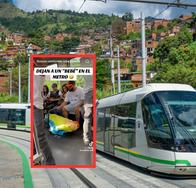 Hombre se disfrazó de bebé en el Metro de Medellín y causó miedo: video