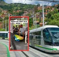 Hombre se disfrazó de bebé en el Metro de Medellín y causó miedo: video