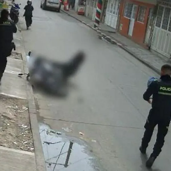 Imágenes de la balacera en Bosa, sur de Bogotá, que dejó dos muertos. Policías dieron de baja a sicario