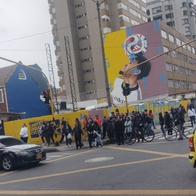 Trancón en Bogotá por manifestaciones: estuvo cerrada la carrera Séptima
