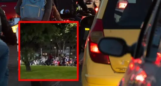 Motociclistas desafían al distrito y armaron trancón en plena Boyacá en Bogotá