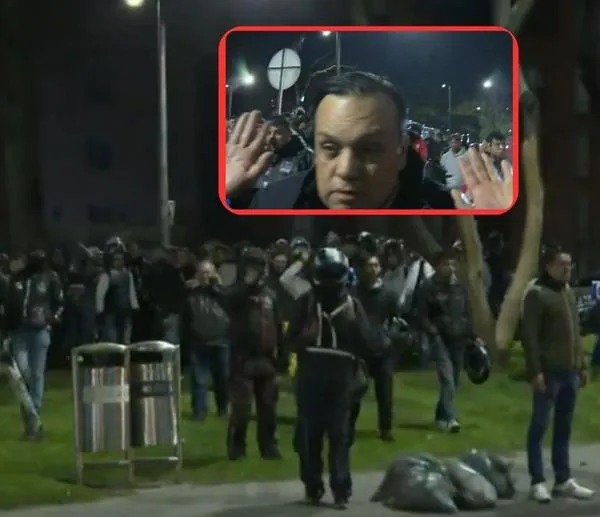 Por restricción de motos en Bogotá, motociclistas agredieron a periodistas