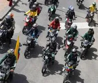 Protestas de motos en Bogotá hoy