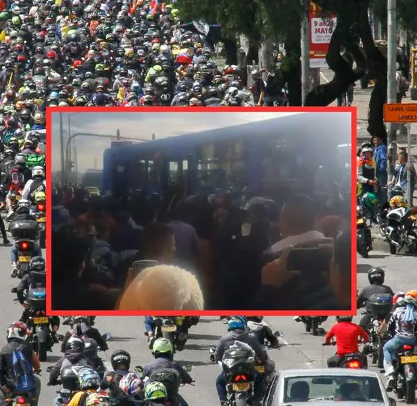 Motociclistas se pusieron violentos y bajaron a pasajeros de SITP: video