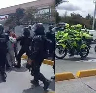 Protestas de motos en Bogotá contra la Alcaldía y Carlos Fernando Galán
