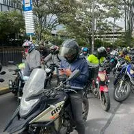 Alcalde Galán hizo aviso a moteros si se acaba el diálogo, en marchas en Bogotá