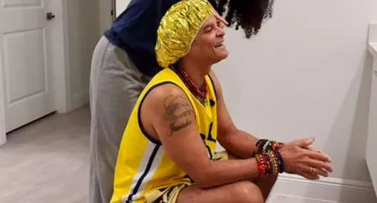 Foto del 'Pibe' Valderrama, en nota de que Pibe Valderrama hizo cambio a su cabello con tratamiento y sorprendió, hay video