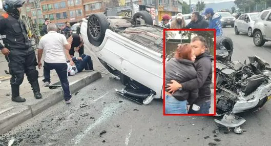 Bogotá: conductor de carro de accidente en avenida Mutis huyó, confirmó Policía