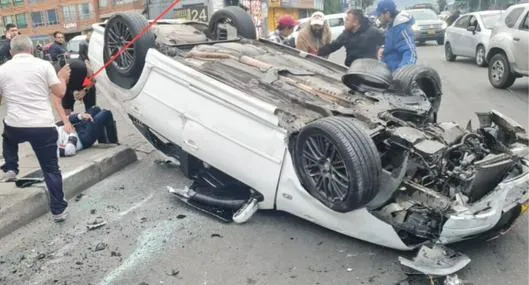Bogotá: foto de lo que habría hecho conductor que mató a dos motociclistas
