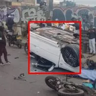 Carro que causó muerte de 2 motociclistas en Bogotá tenía botellas de trago