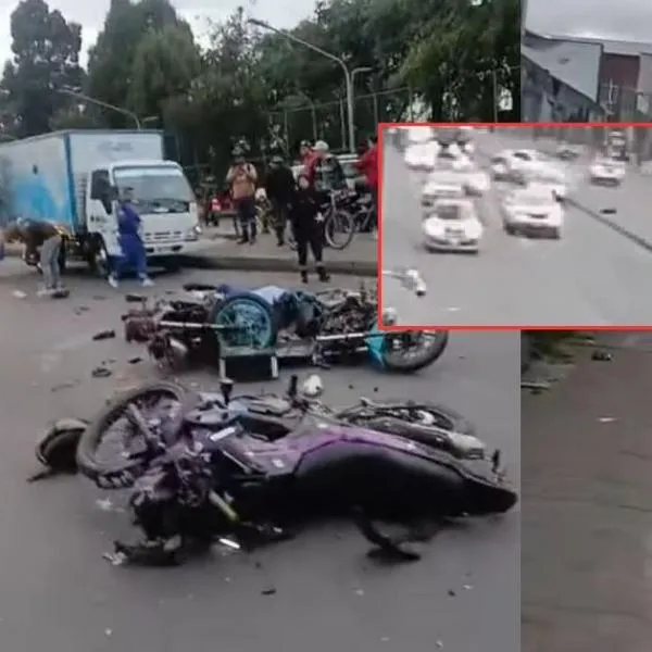 Bogotá: nuevo video del accidente en el que murieron dos motociclistas
