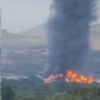 Así se vio la explosión de un tren en México