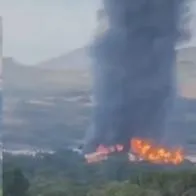 Así se vio la explosión de un tren en México