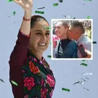 Fotos de Claudia Sheinbaum, en nota de acoso contra presidenta de México por hombre en descuido de seguridad, en video