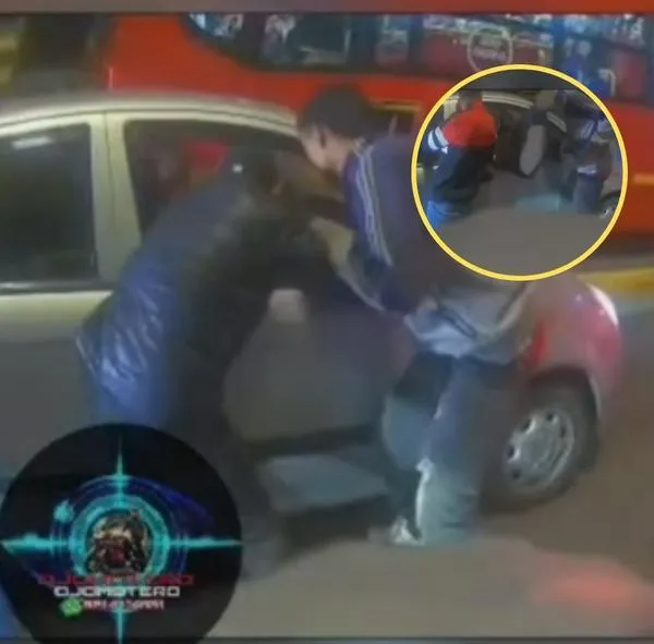 Robo a carro en Bogotá: rompieron ventana con bujía y ladrones robaron de cabeza