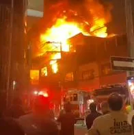 Así se vio un incendio ocurrido en el barrio Doce de octubre de Bogotá
