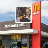 Mujer atacó a gerente de un McDonald's, quedó en video viral y Policía la busca