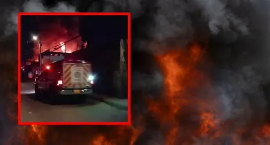 Madrugada de terror en el centro de Bogotá por grave incendio 