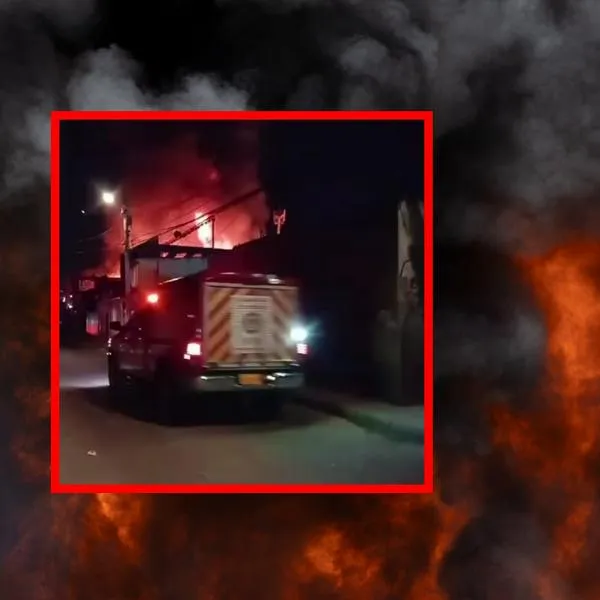 Madrugada de terror en el centro de Bogotá por grave incendio 
