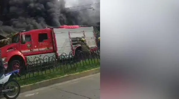¡Atención! Se registra grave incendio estructural en la glorieta de Siloé