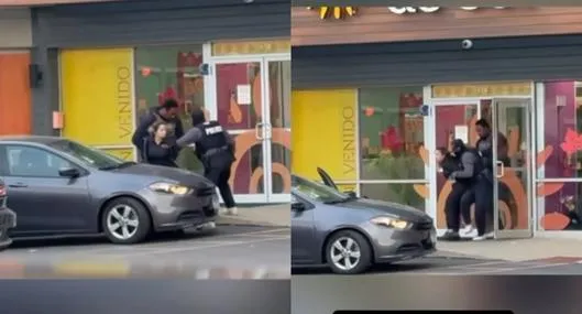 Brutal detención de trabajadora colombiana en EE. UU.: mujer pedía ayuda