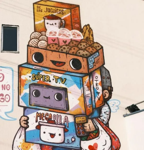 Un mural que homenajea a Camilo Cifuentes: arte y conexión comunitaria en el Festival de Narrativas Urbanas