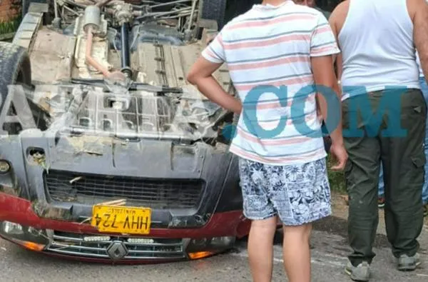 Dos peatones y un conductor resultan lesionados en dos accidentes en occidente de Caldas