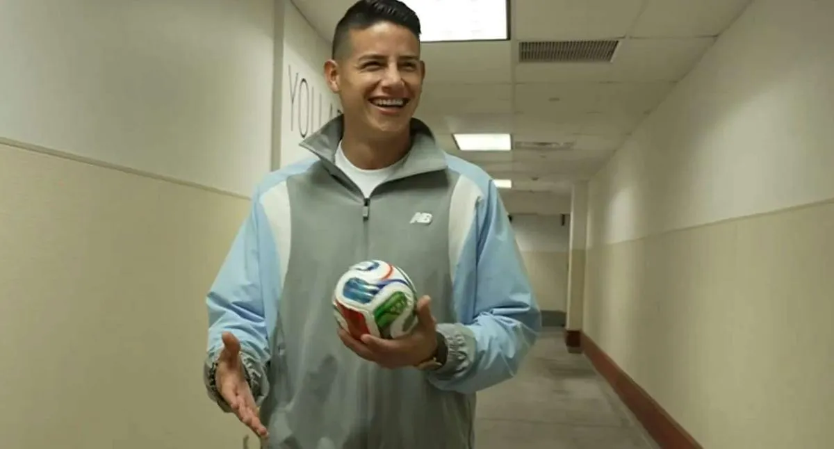 Foto de James Rodríguez, en nota de qué pasó con James Rodríguez en llegada con Selección Colombia por estado, video