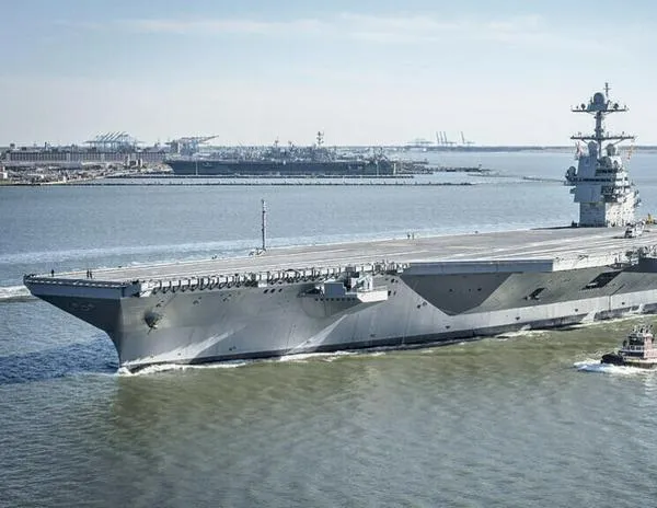 Llegó al Caribe el portaaviones USS Gerald Ford: Venezuela también responde