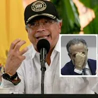 Fotos de Gustavo Petro y de Armando Benedetti , en nota de que Gustavo Petro criticó a Armando Benedetti por actitud en pulla por allanamiento