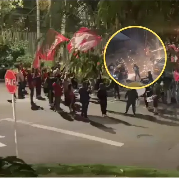Hinchas de Nacional emboscaron a hinchas de América en Medellín: videos aterran 