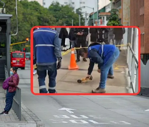 Hallazgo en Transmilenio: en la calle 45 encontraron a personas robando cable