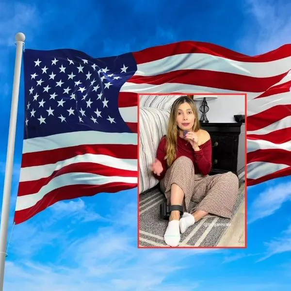 A influencer colombiana en Estados Unidos le pusieron grillete: contó qué pasó