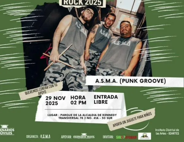 Bandas bogotanas se unen en un concierto que impulsa niñez y causas sociales ¡Asiste gratis este 29 de noviembre! 