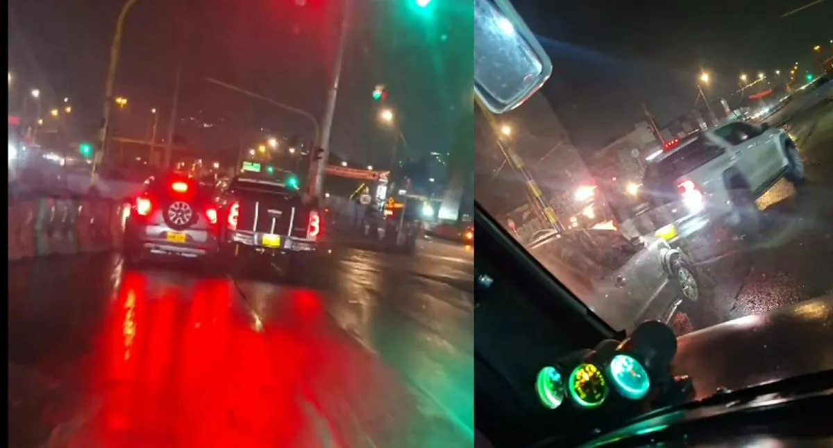 Intolerancia en Bogotá hoy: conductor le echó la camioneta encima a un carro