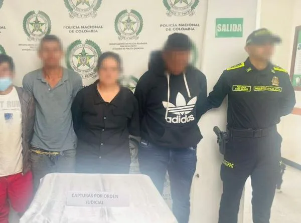 Capturan a cinco integrantes de banda que distribuía droga cerca a colegios en este municipio del Eje Cafetero