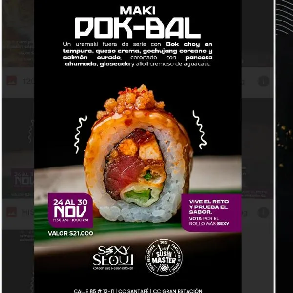 Sushi Master 2025: restaurantes Sexy Seoul y Tokio participarán por primera vez