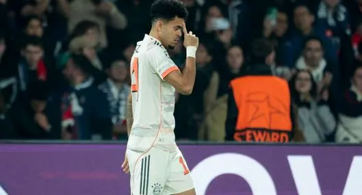 Foto de Luis Díaz, en nota de Qué partidos se pierde Luis Díaz en Champions por expulsión con Bayern ante PSG